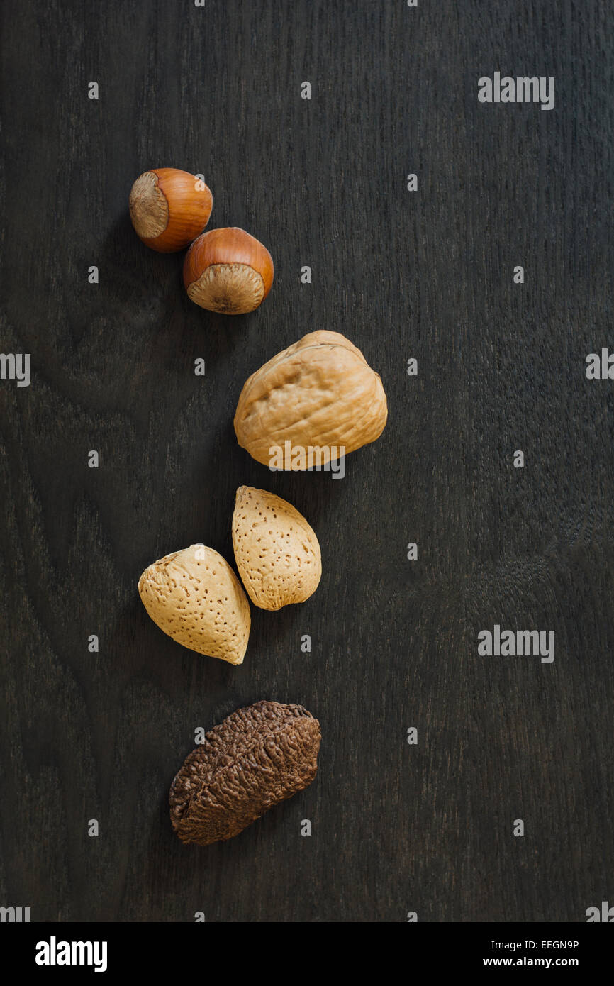 Mixed nuts in the shell Stock Photo Alamy