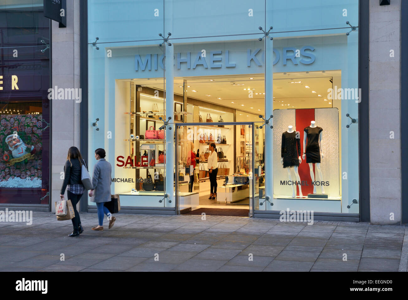 Micheal Kors iconic fashion clothing shop in Manchester Stock Photo - Alamy