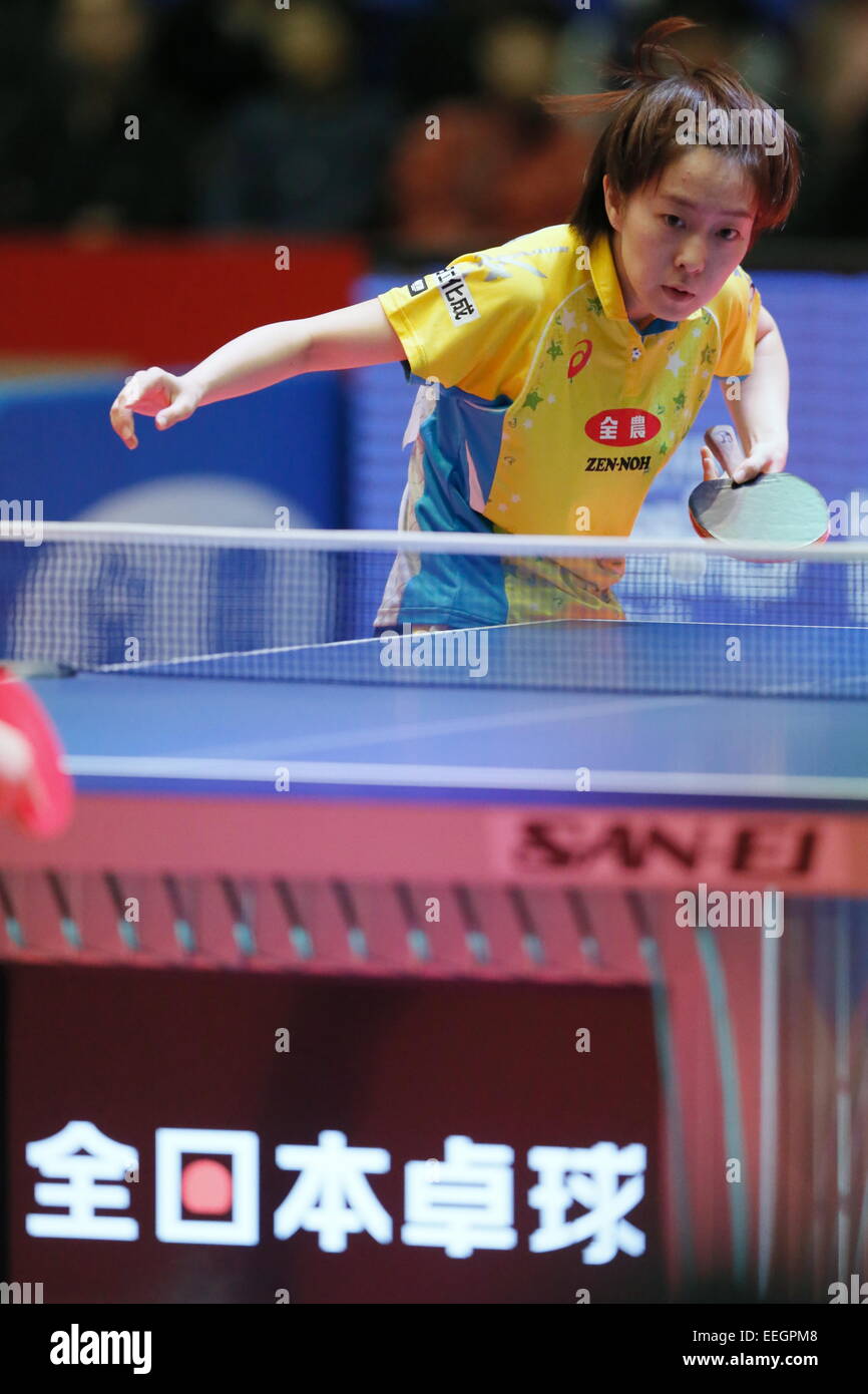 Kasumi Ishikawa, JANUARY 17, 2015 Table Tennis All Japan Table