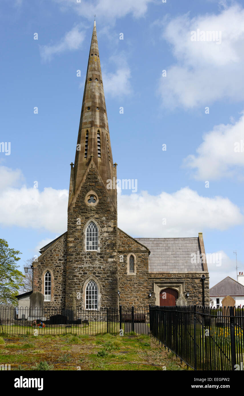 St Patrick's Church of Ireland in Ballymoney Stock Photo