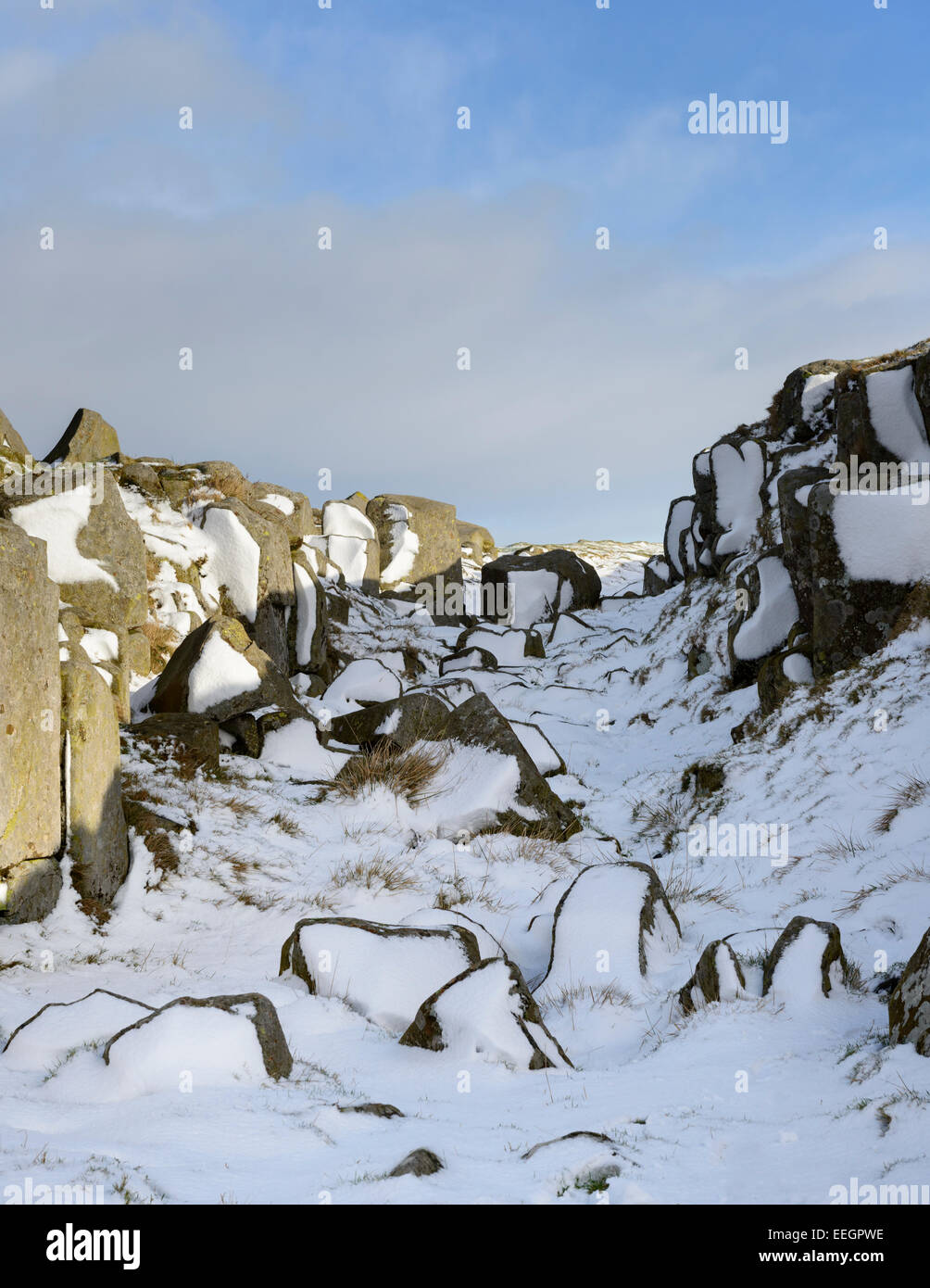 Limestone Corner on Hadrian's Wall Stock Photo Alamy