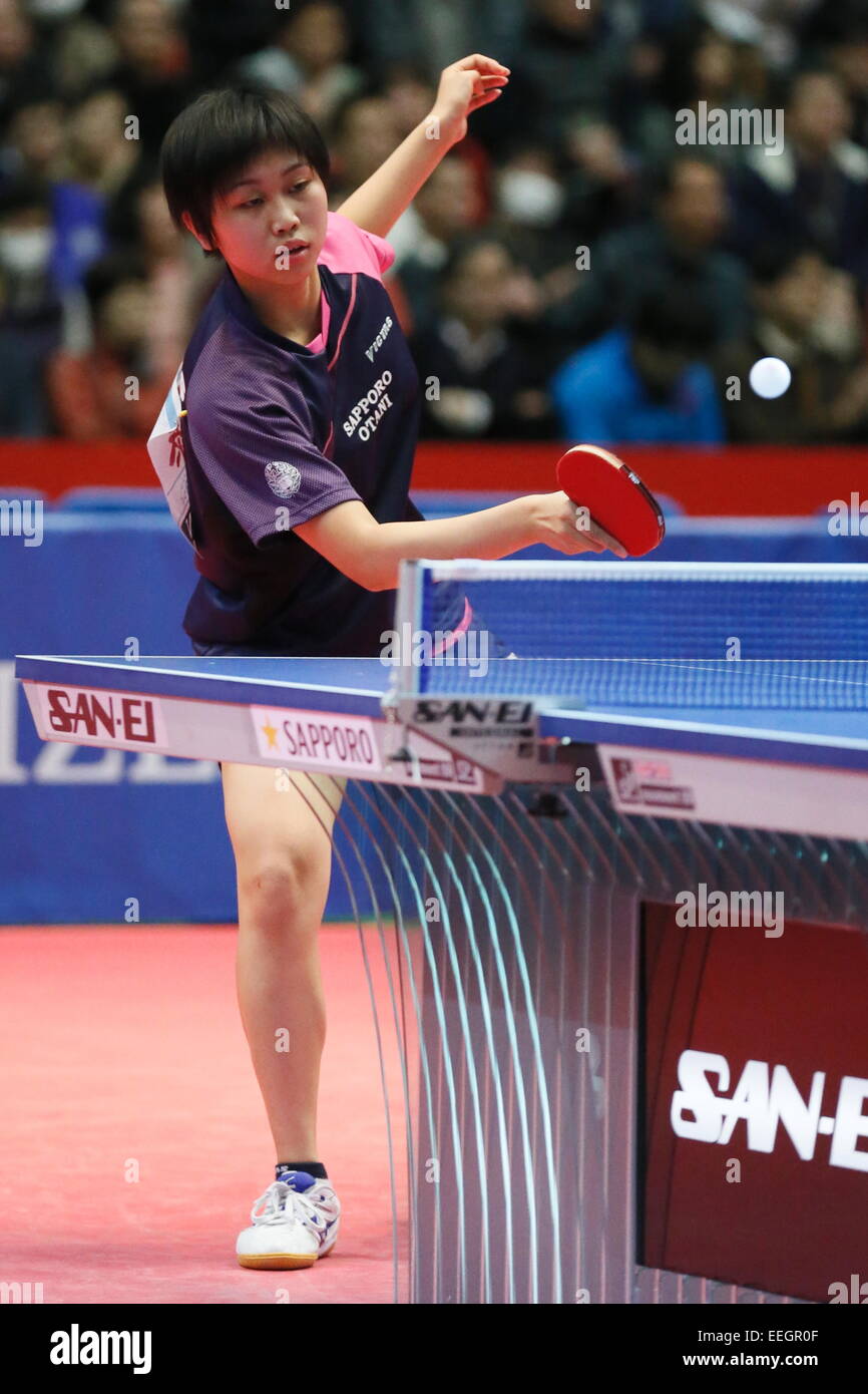 Sato Hitomi, JANUARY 17, 2015 Table Tennis All Japan Table Tennis