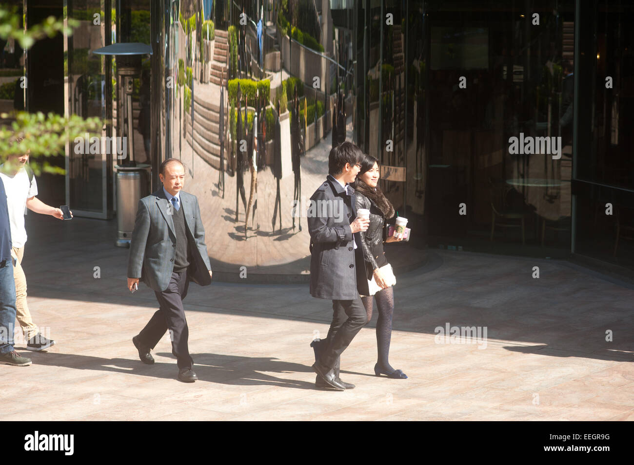 Hong Kong 2015 Financial district Central Exchange forum IFC Stock Photo