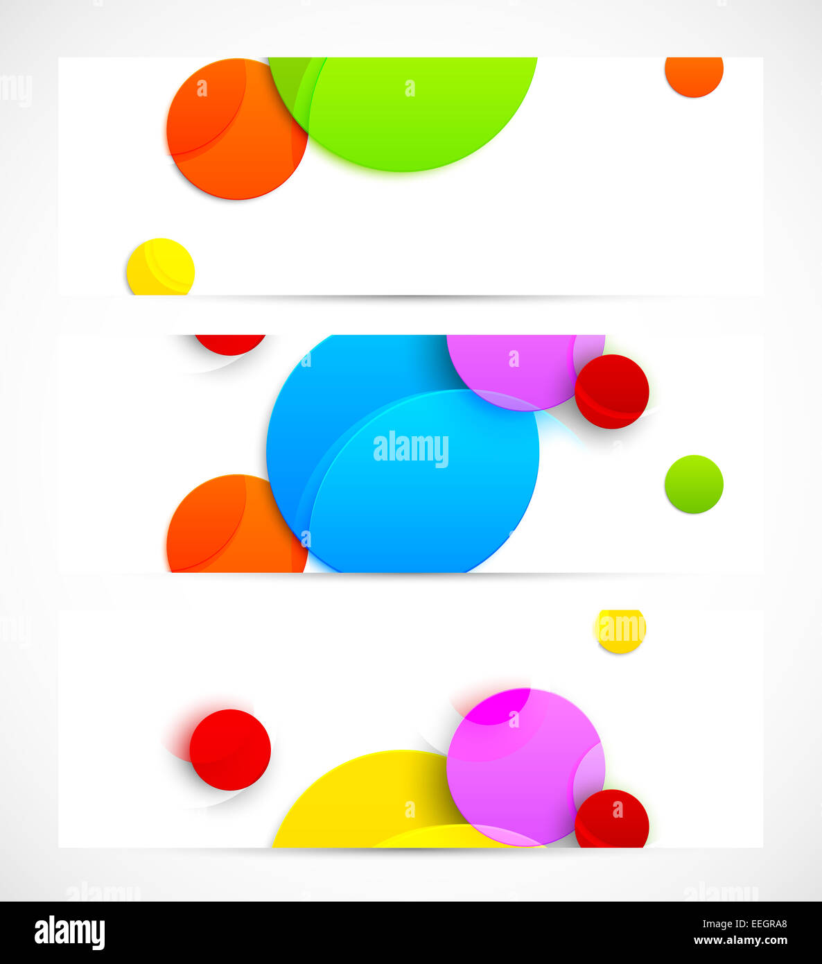 Set Of Banners Stock Photo Alamy