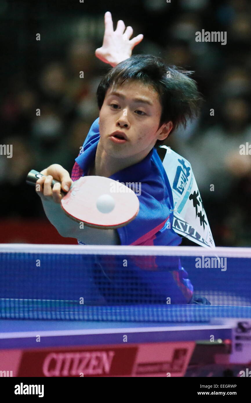 Masataka Morizono, JANUARY 17, 2015 Table Tennis All Japan Table