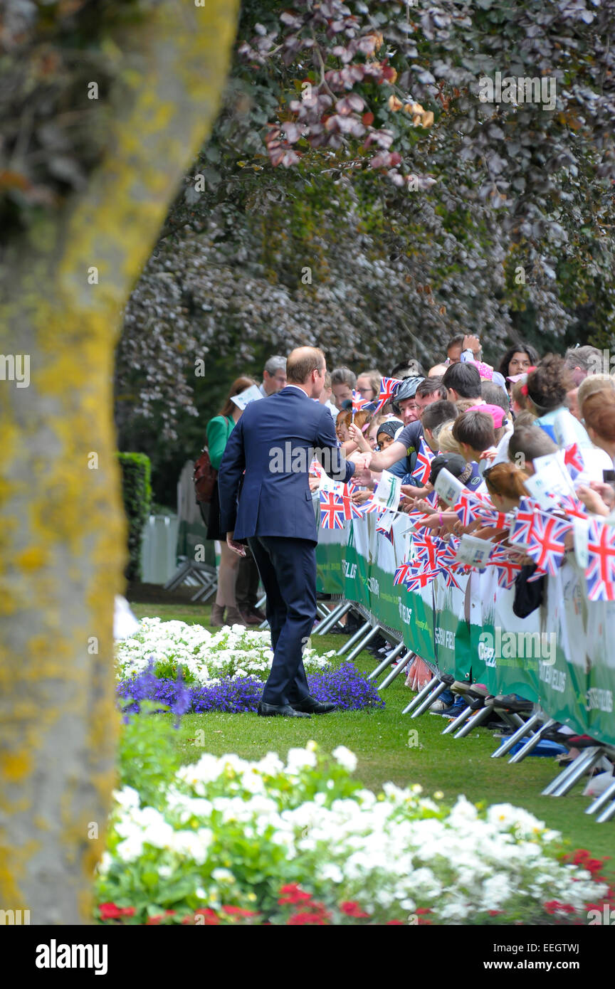 Prince William, Duke of Cambridge visits Coventry War Memorial Park