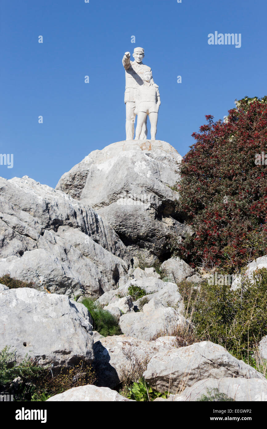 El Mirador del Guarda Forestal, El Burgo, Sierra de las Nieves, Malaga, Spain. Stock Photo