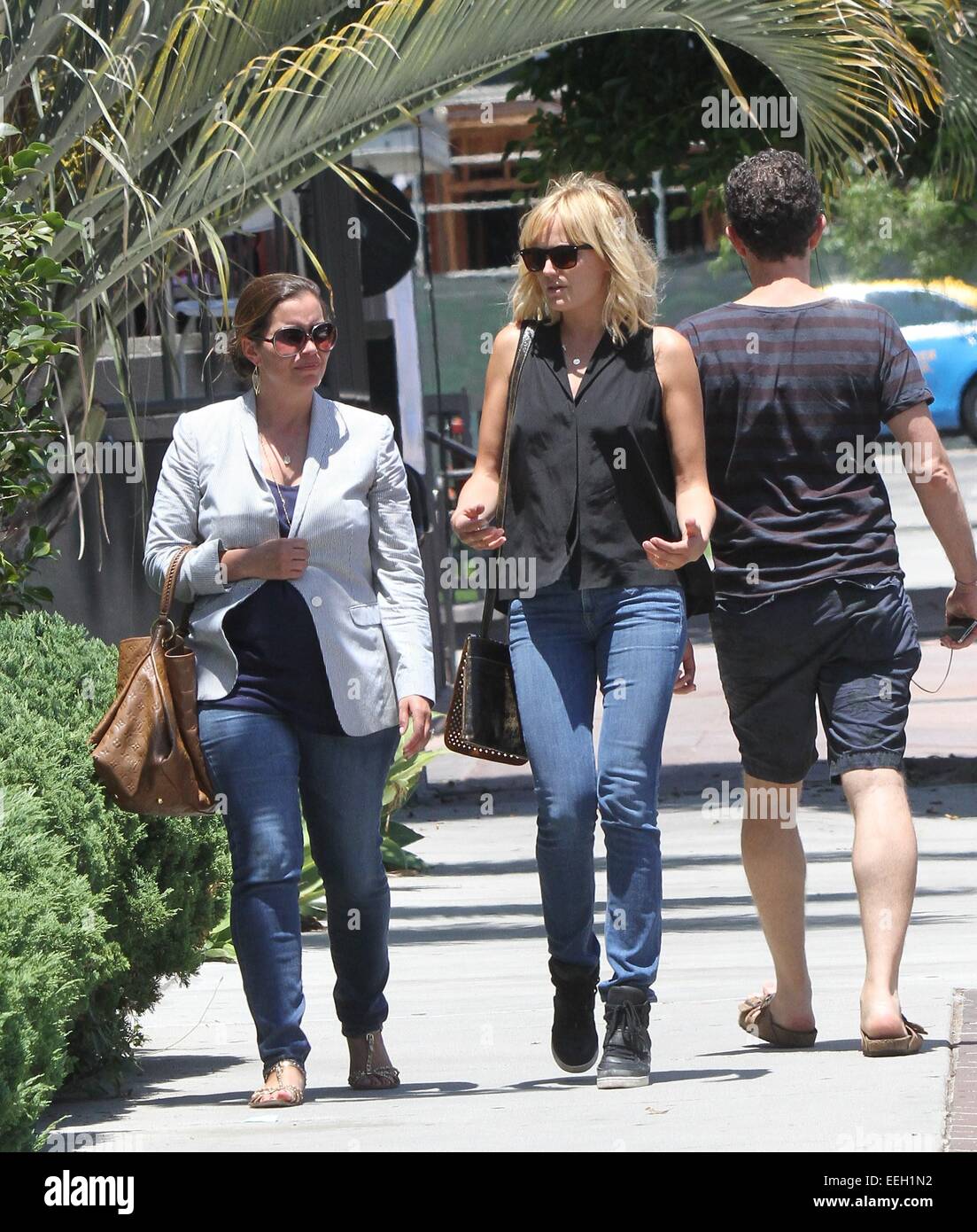 Malin Akerman, dressed causally in jeans, goes out to lunch with a