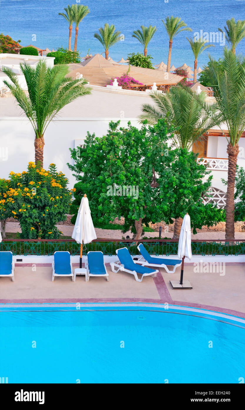 Red sea beach resort pool hi-res stock photography and images - Alamy