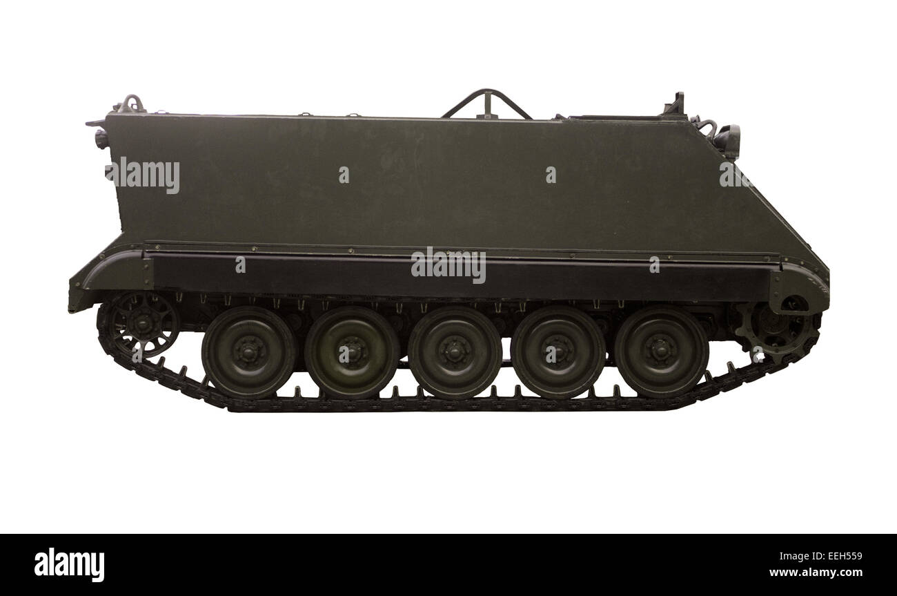 Militar vehicle isolated on white background Stock Photo - Alamy