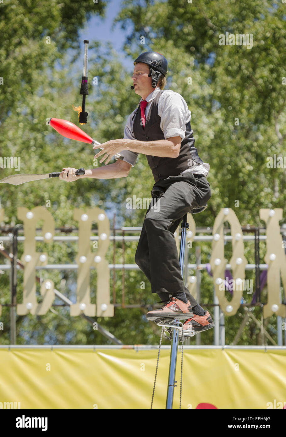 Tall Unicycle High Resolution Stock Photography and Images Alamy