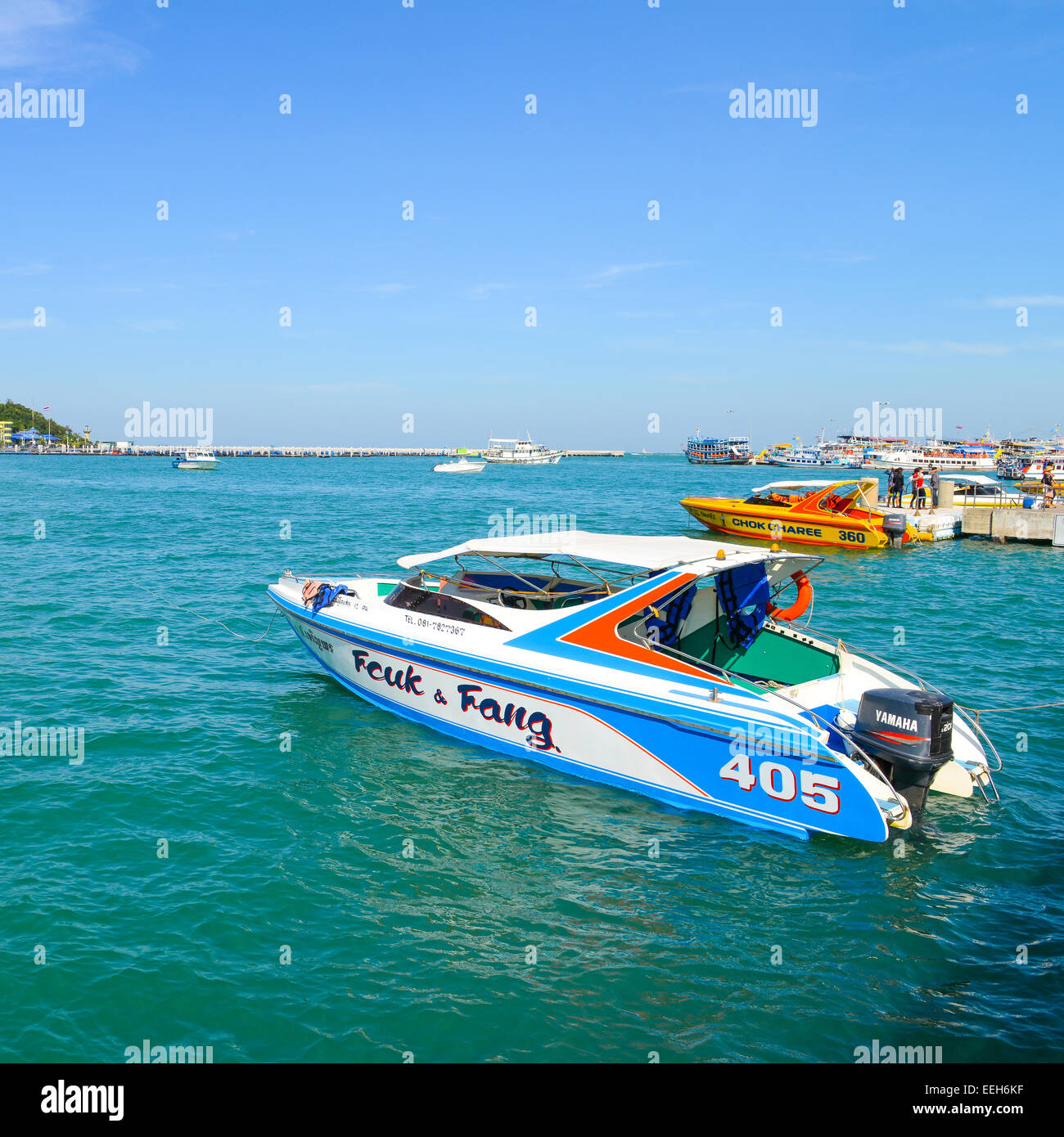 PATTAYA, THAILAND DECEMBER 29 Motor boat at Boat park for visitors