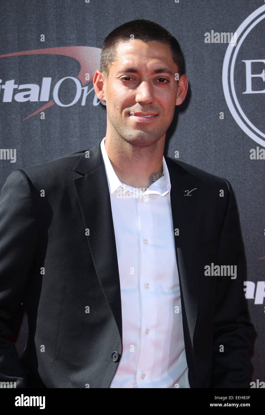 2014 ESPYS Awards - Arrivals  Featuring: Clint Dempsey Where: Los Angeles, California, United States When: 16 Jul 2014 Stock Photo