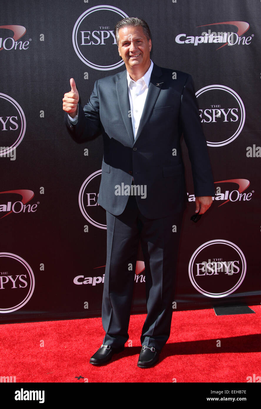 2014 ESPYS Awards - Arrivals  Featuring: John Calipari Where: Los Angeles, California, United States When: 16 Jul 2014 Stock Photo