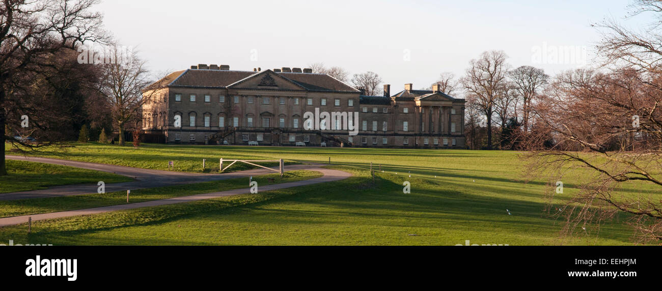 Nostell Priory; frontage and approach paths Stock Photo