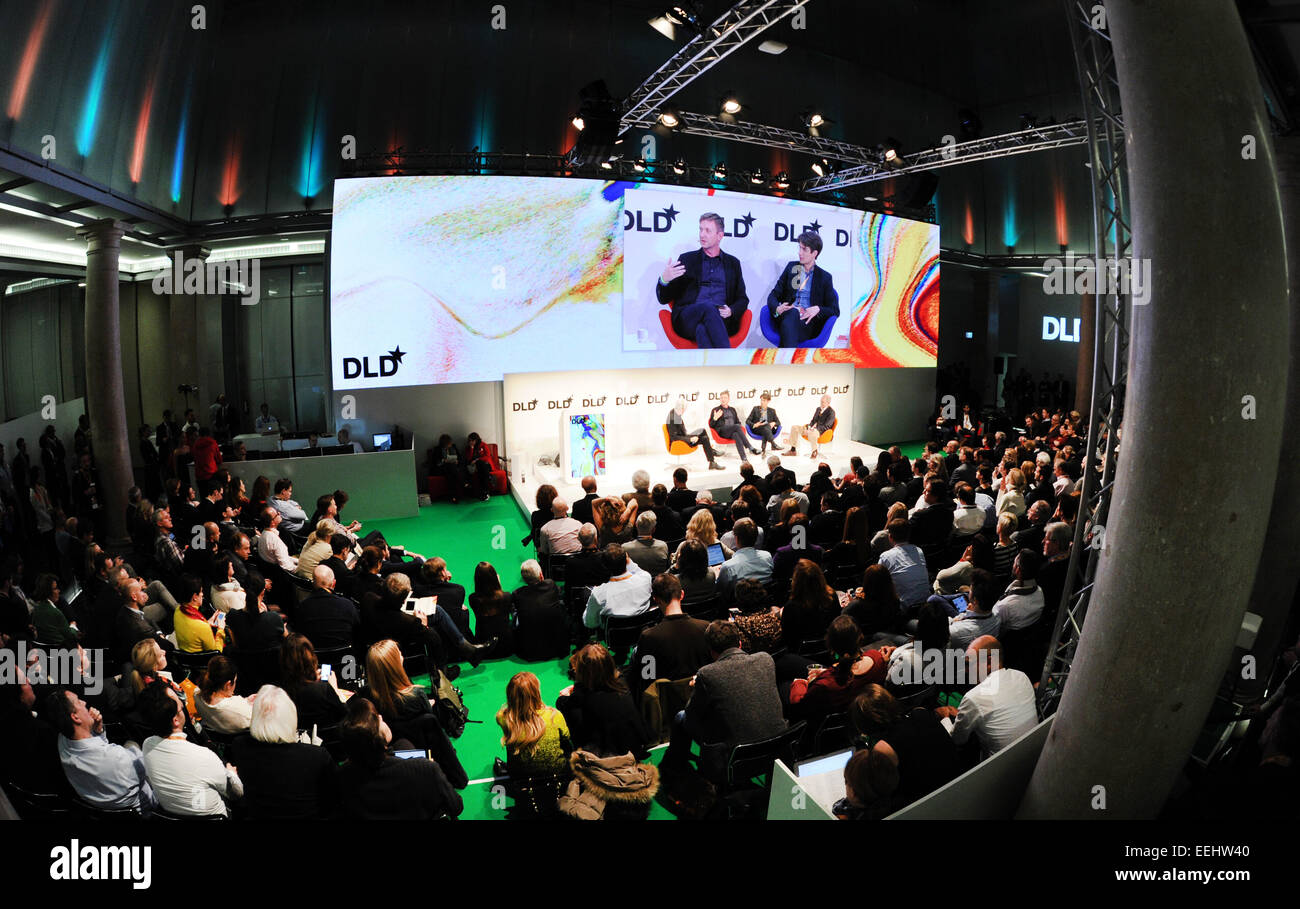 Dld Conference Übersicht vom Atrium bei der DLD (Digital-Life-Design) Konferenz am 18. ...