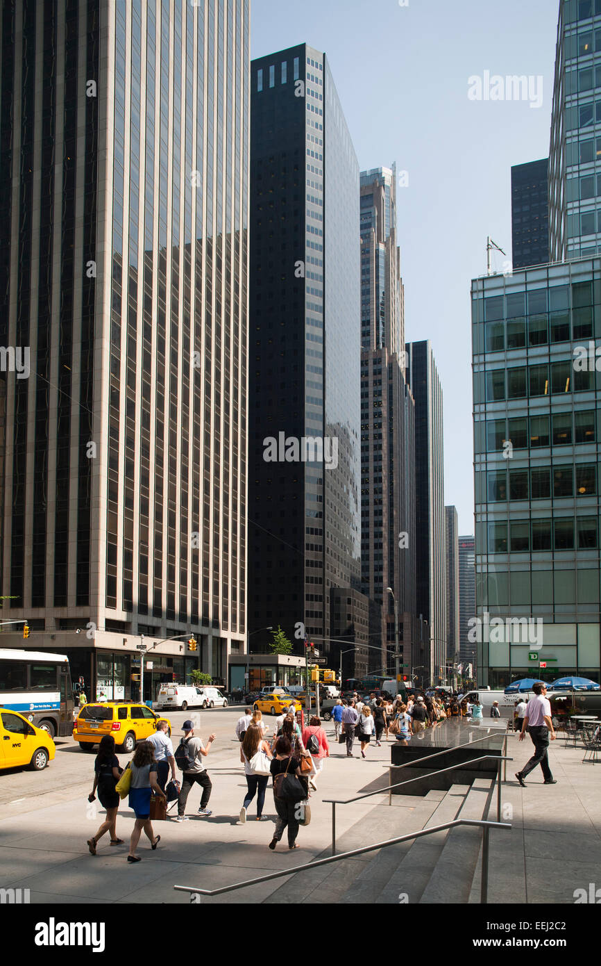 skyscrapers, midtown, 6th avenue, avenue of Americas, manhattan, new ...