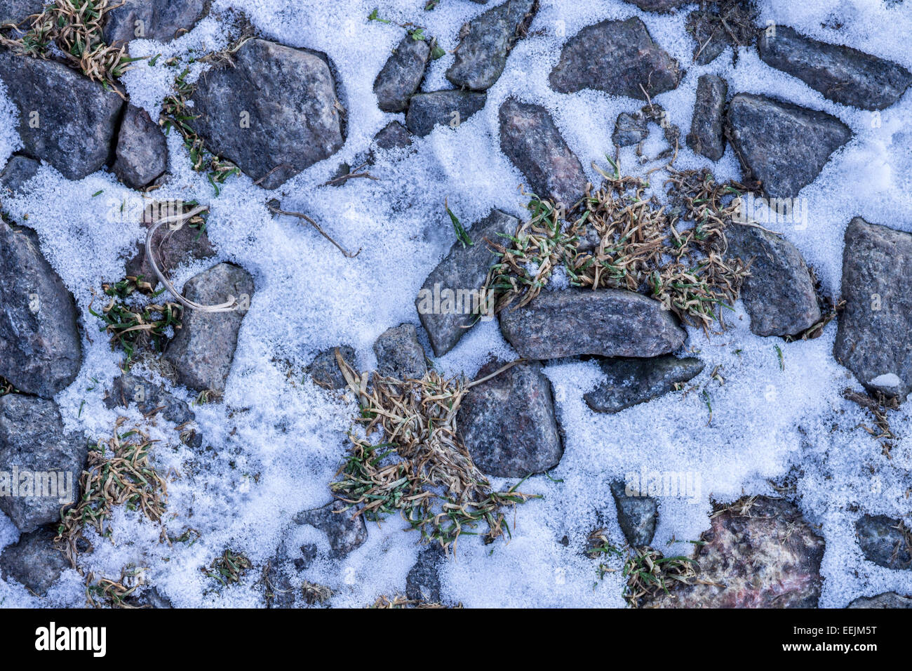 Abstract Winter Texture Background Stones Snow And Ice In Nature Pattern Close Up Image Stock Photo Alamy