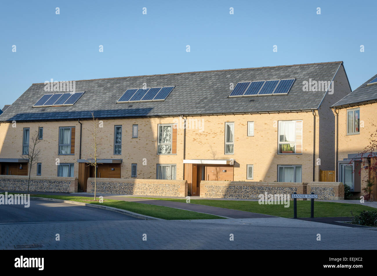 Trumpington Meadows new housing development. Trumpington, Cambridge, UK
