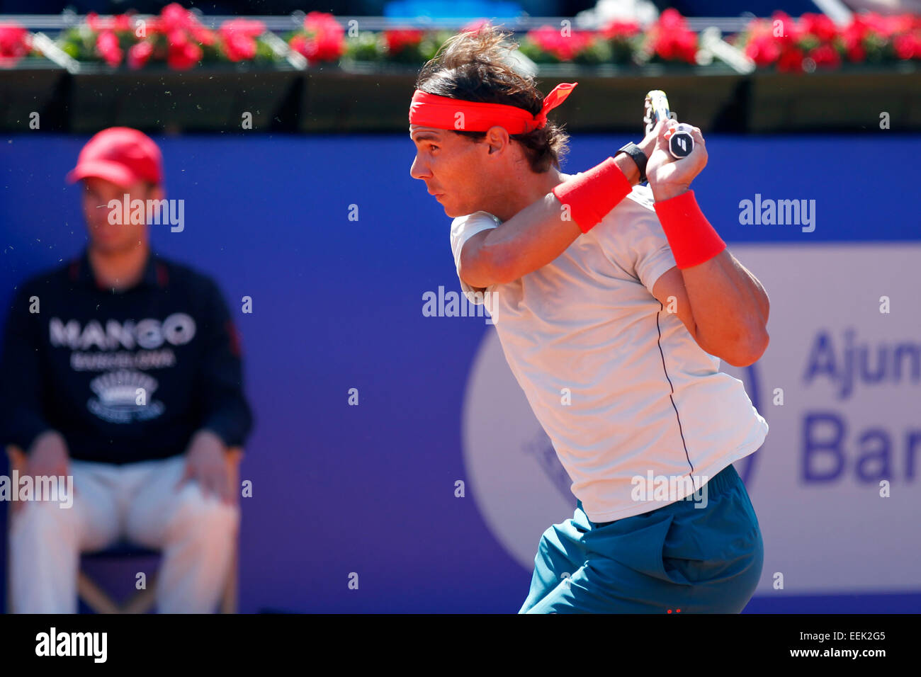 Spanish Tennis Player Rafael Nadal Playing At The Banc Sabadell ATP spanish-tennis-player-rafael-nadal-playing-at-the-banc-sabadell-atp