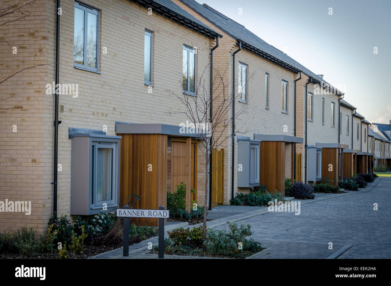 Trumpington Meadows new housing development. Trumpington, Cambridge, UK
