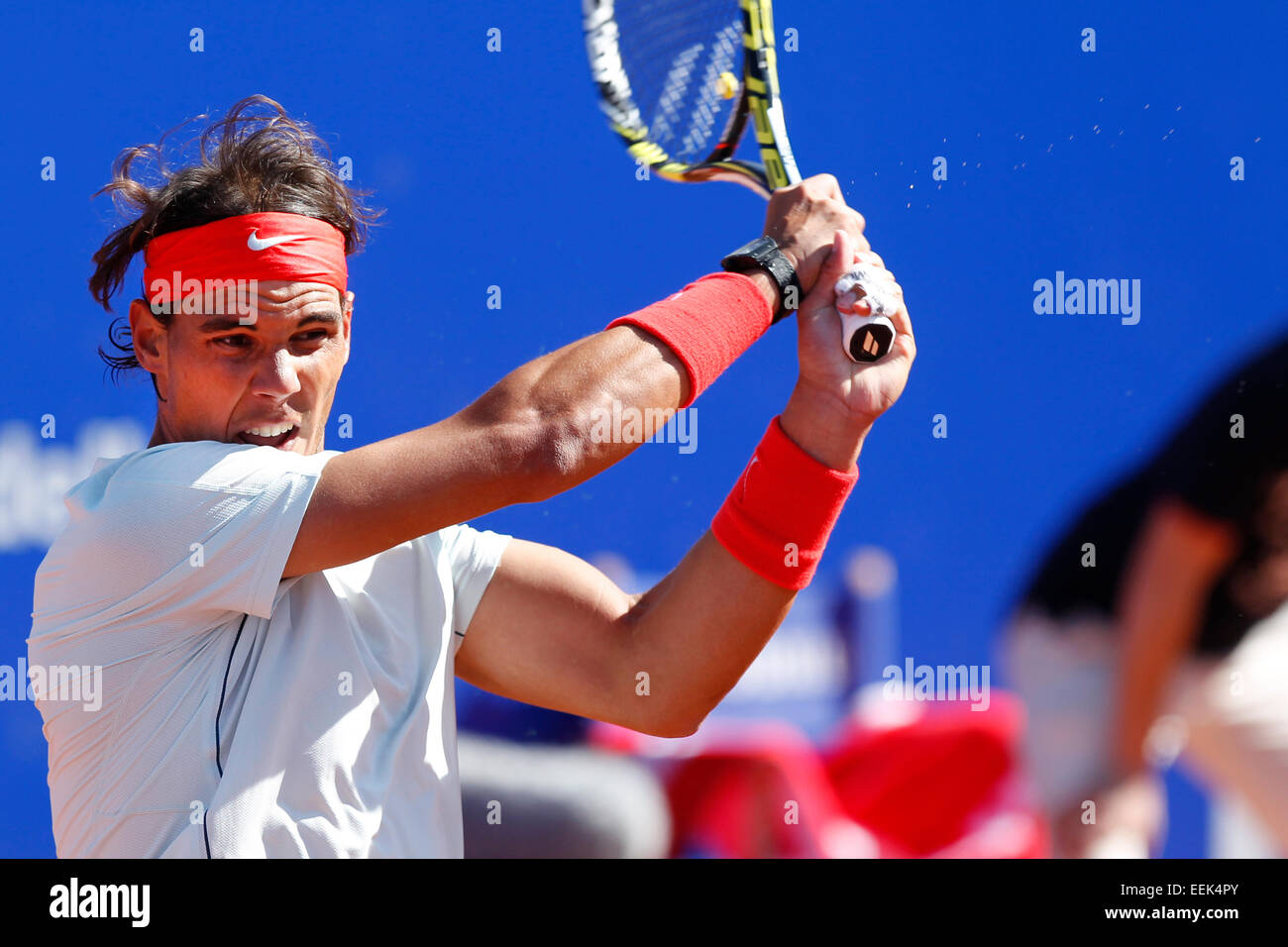 Spanish Tennis Player Rafael Nadal Playing At The Banc Sabadell ATP spanish-tennis-player-rafael-nadal-playing-at-the-banc-sabadell-atp