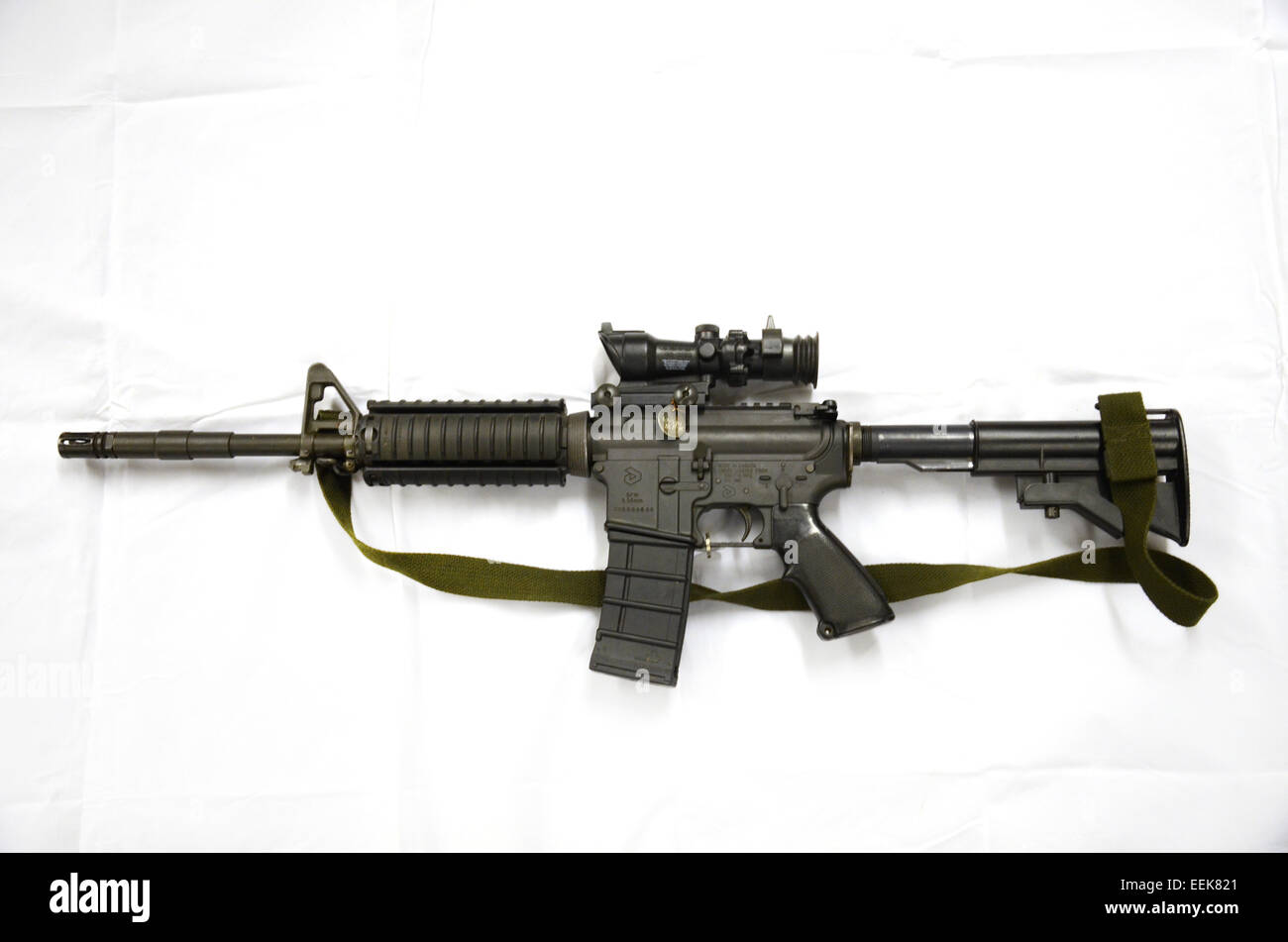 Diemaco CB 5.56mm Canada, Assault carbine copy of colt Commando Stock Photo