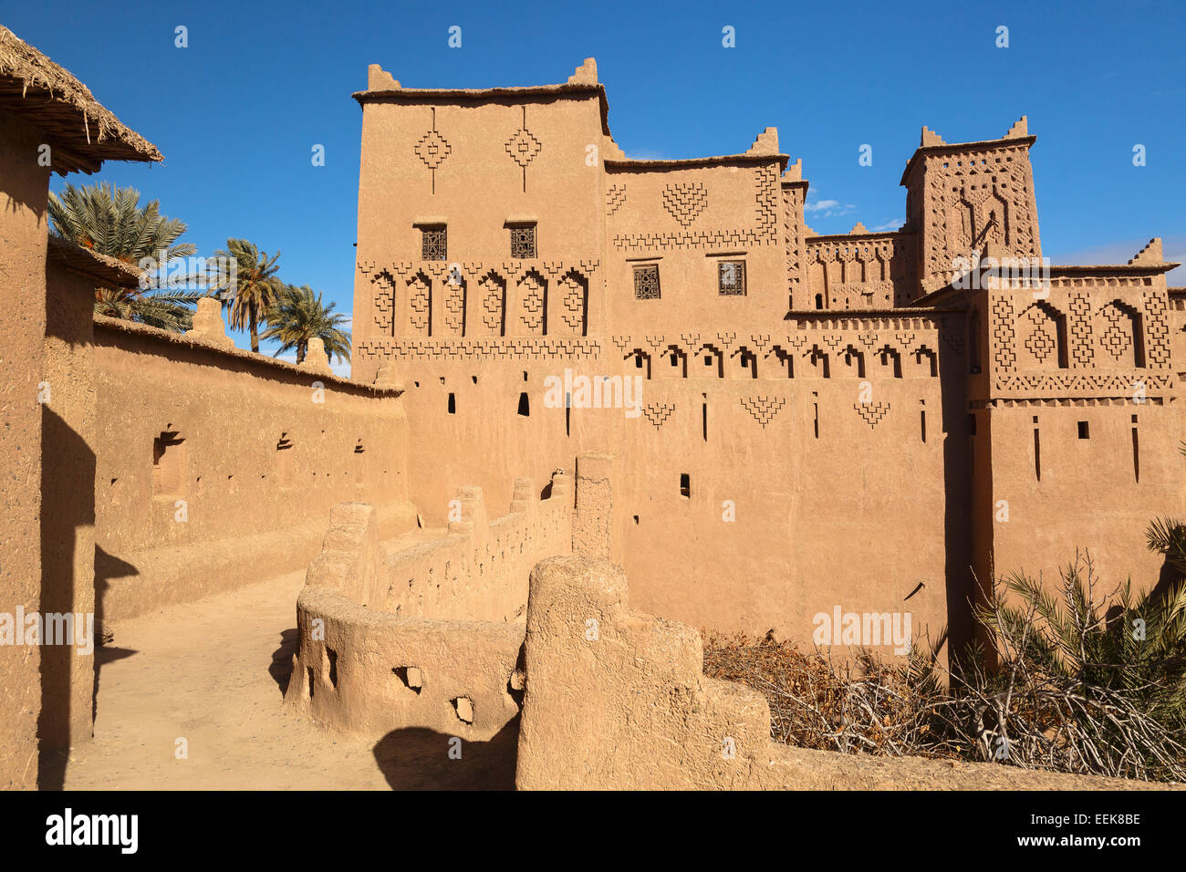 Detail Kasbah Amerhidil. Skoura. Morocco. North Africa. Africa Stock Photo