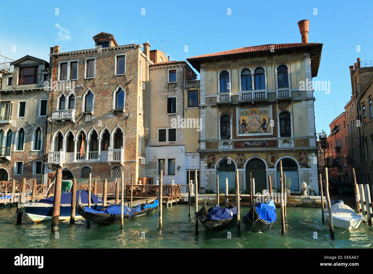 Palazzo Orio Semitecolo Benzon and Palazzo Salviati Stock Photo