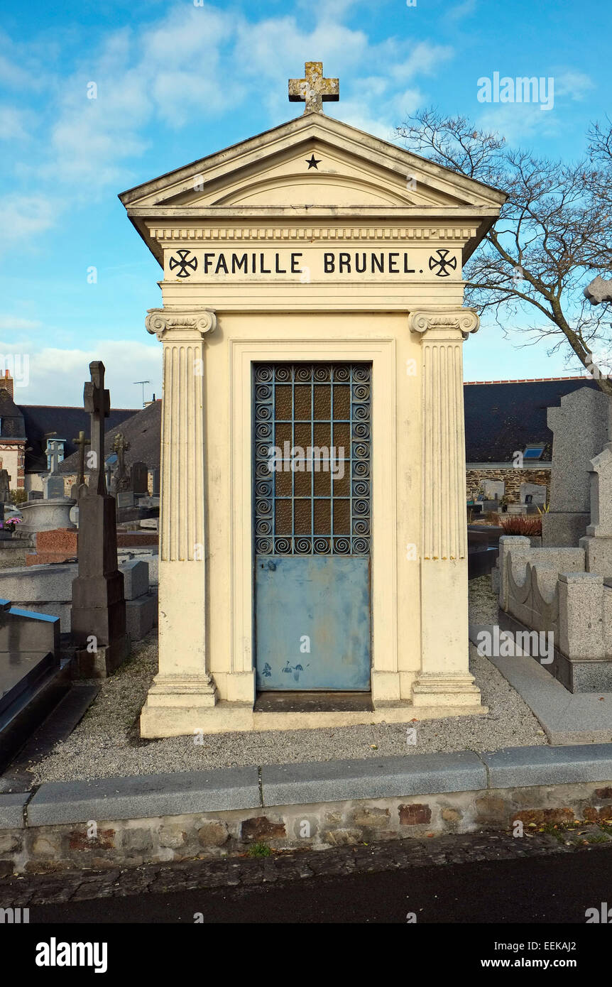 cemetery in vitre, brittany, france Stock Photo