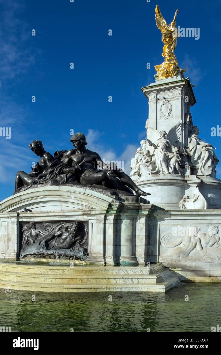 Victoria Memorial at Buckingham Palace - London - England Stock Photo