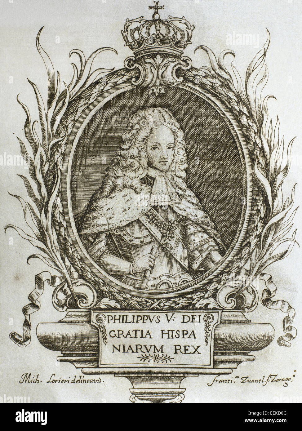 Philip V 1683 1746 King Of Spain 1700 january 1724 And September