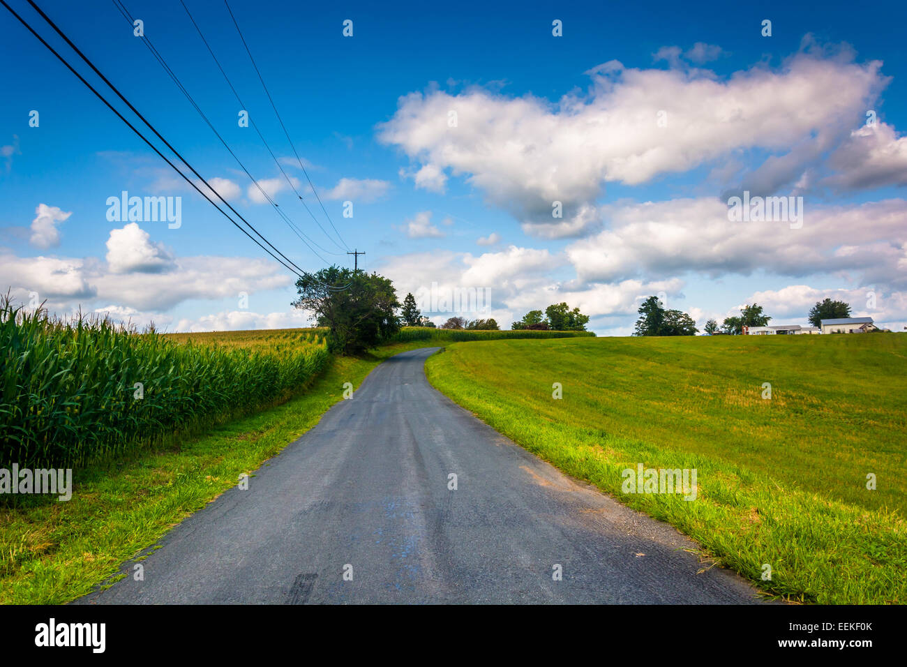 A country road in rural Baltimore County, Maryland Stock Photo - Alamy