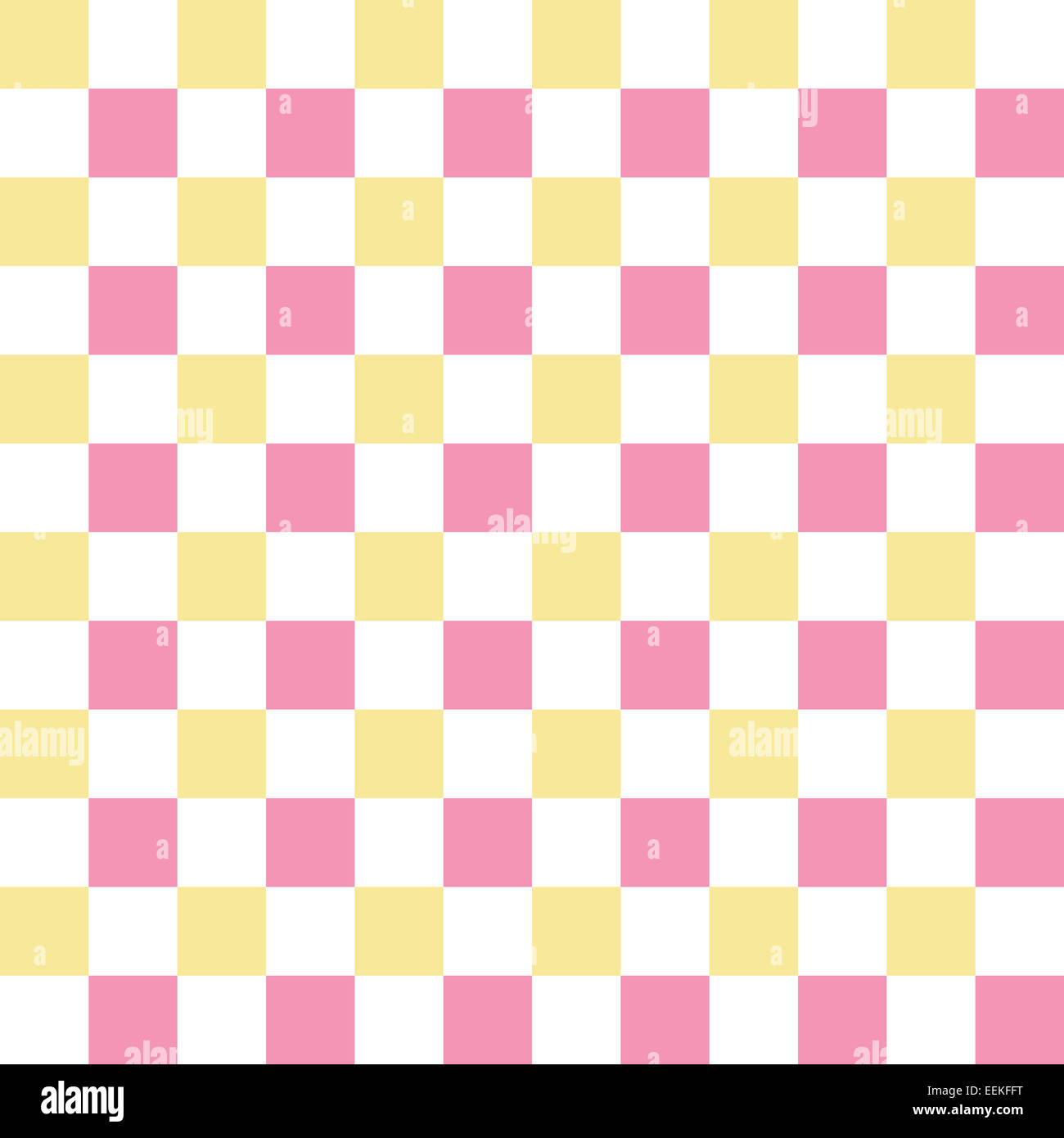 Pink, white and yellow checkered seamless pattern Stock Photo - Alamy