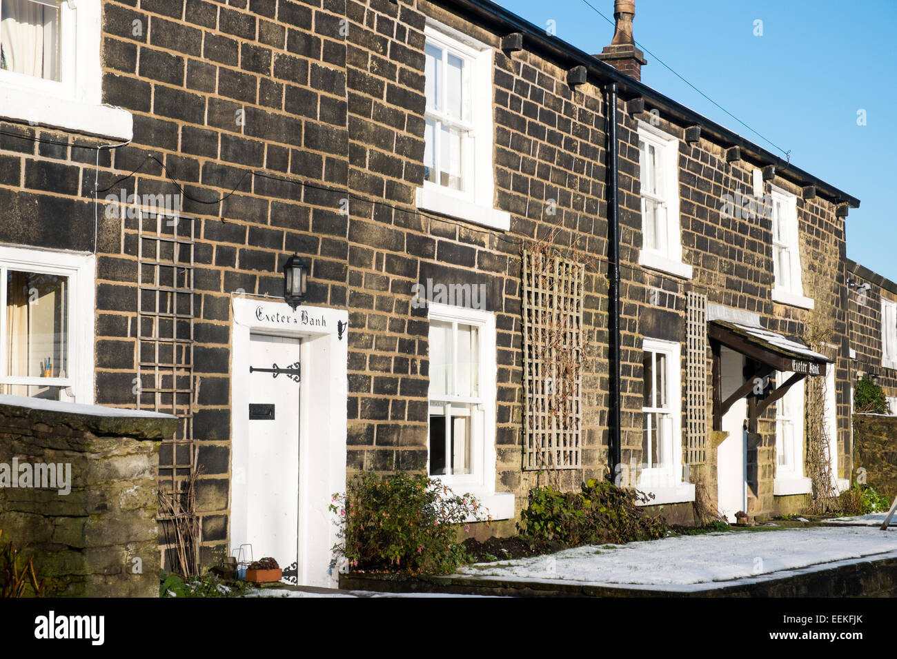 traditional period homes on chapel lane in the village of
