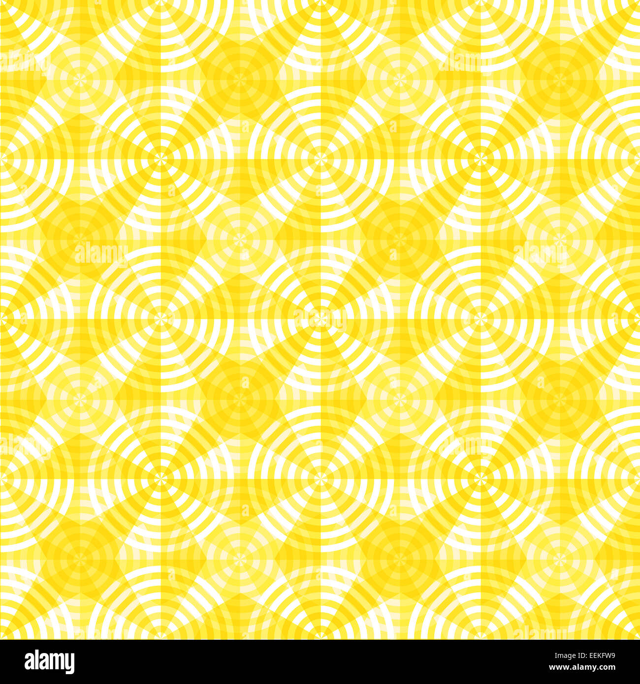 Circles and stars in a festive, seamless gold and white pattern Stock ...