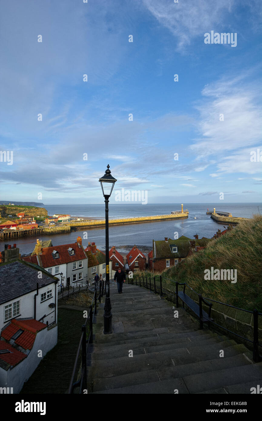 Whitby on the North Yorkshire coast Stock Photo - Alamy