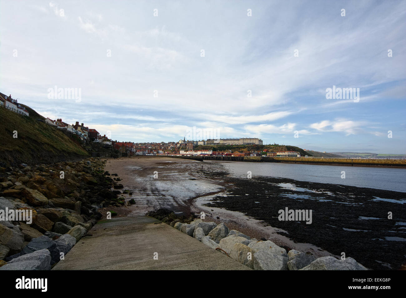 Whitby on the North Yorkshire coast Stock Photo - Alamy