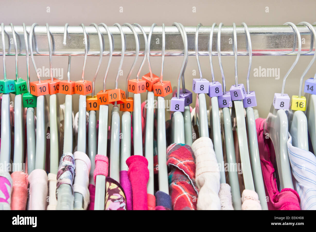 Clothes on hangers textiles hires stock photography and images Alamy
