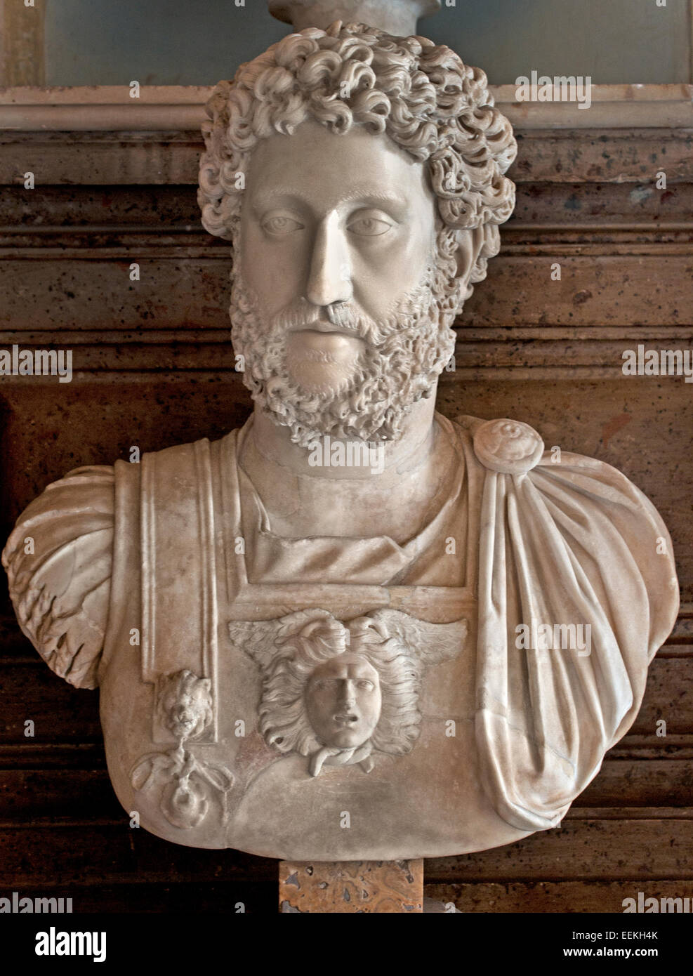 Roman emperor Commodus, r. 180-192 CE. Rome Capitoline Museum Italy Italian Stock Photo
