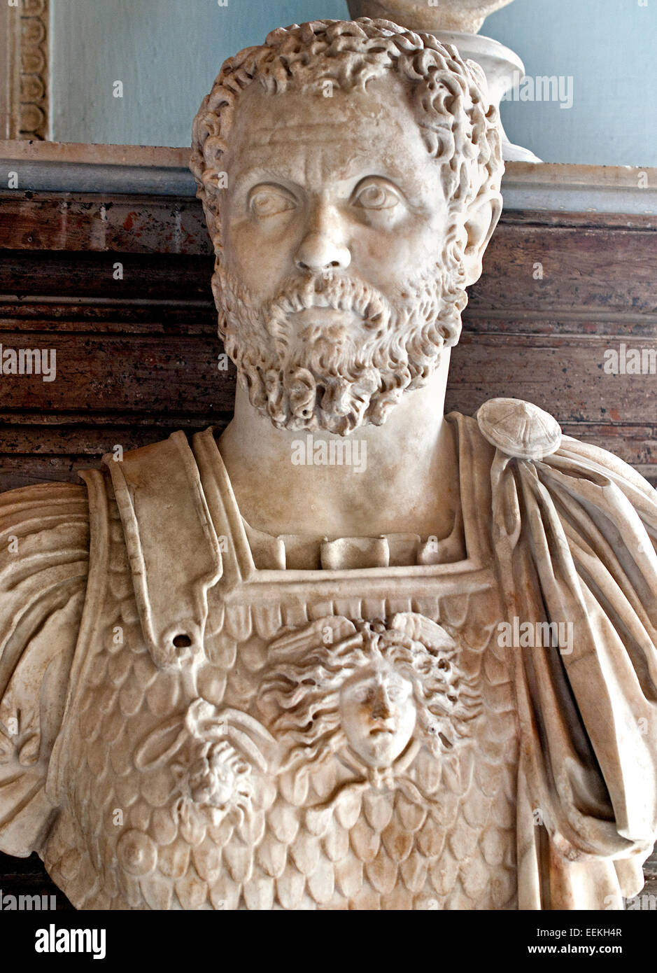 Clodius Albinus  Roman Emperor  ( Decimus Clodius Septimius Albinus Augustus 150 – 197 AD Roman Rome Capitoline Museum Italy Italian Stock Photo