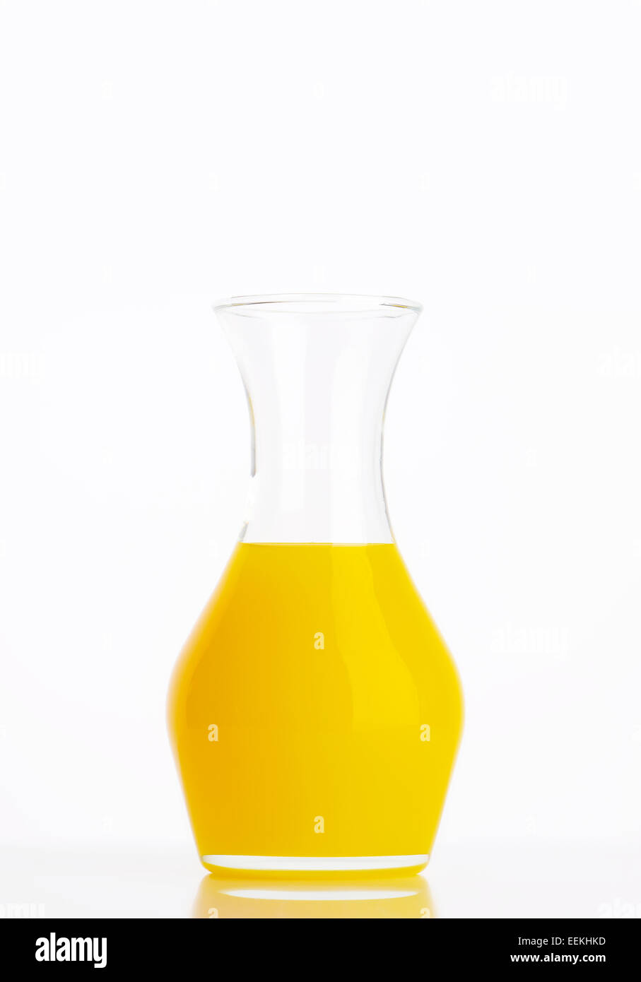 Yellow fresh fruit juice in a carafe Stock Photo Alamy