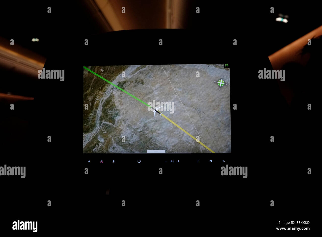 Aeroplane flight position map showing hi-res stock photography and ...
