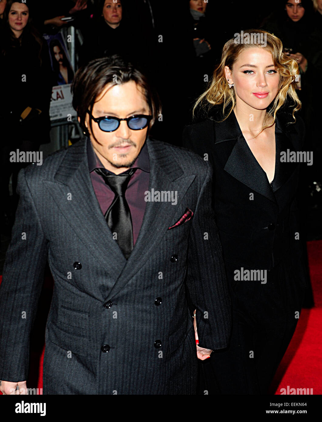 London, UK. 19th Jan, 2015. Johnny  Depp  attend UK Premiere of Mortdecai  at Empire  Leicester Square  London 19th January 2015Johnny  Depp & Amber Heard  attend UK Premiere of Mortdecai  at Empire  Leicester Square  London 19th January 2015 Credit:  Peter Phillips/Alamy Live News Stock Photo