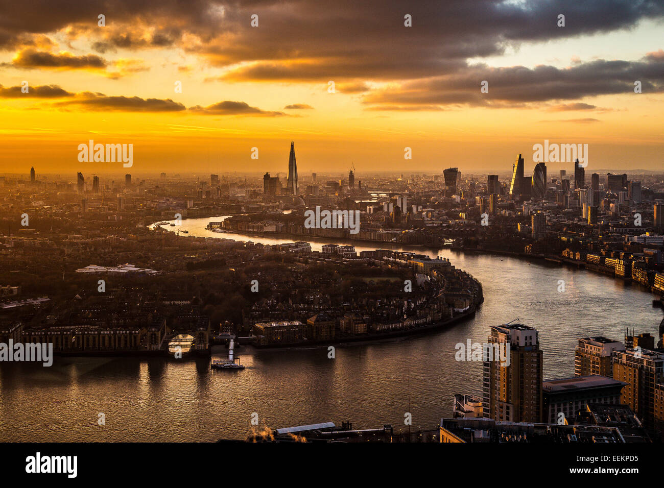 The shard and gherkin hi-res stock photography and images - Alamy