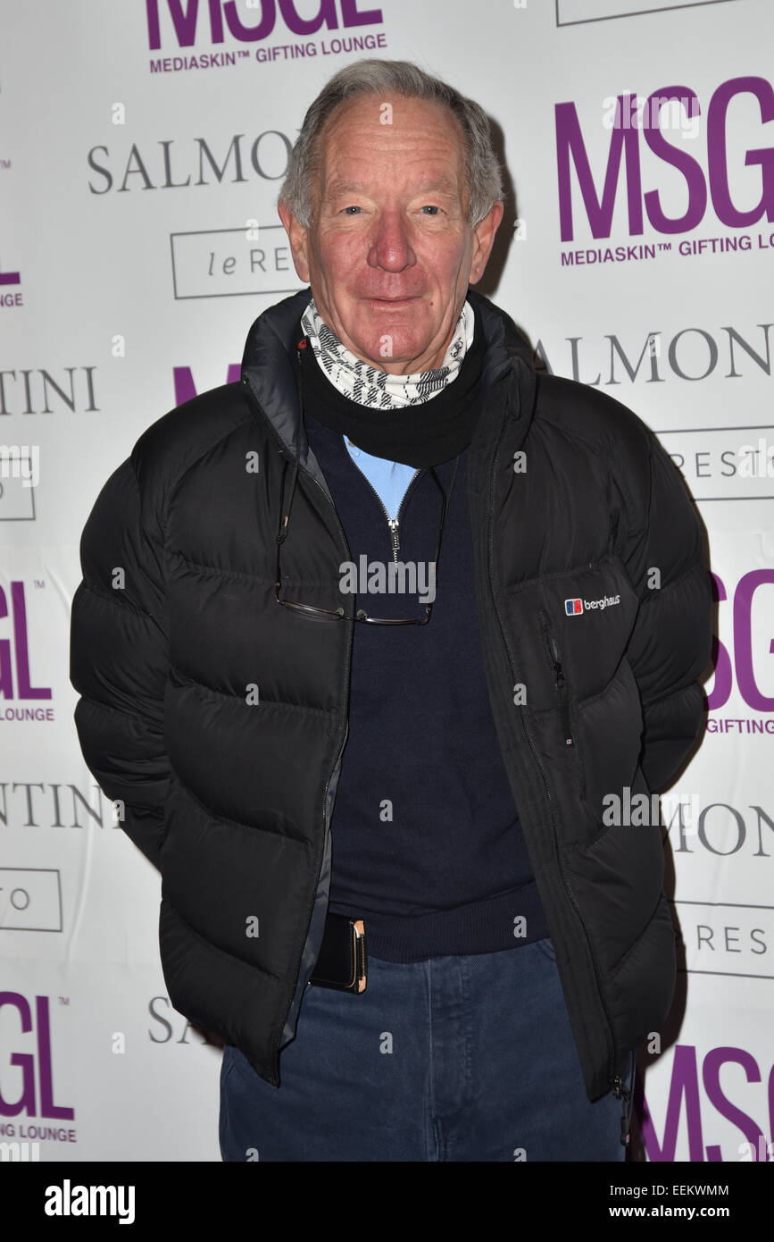 LONDON, UK ,19th JANUARY 2015 : Michael Buerk attends the MediaSkin Gifting Lounge at Salmontini 1 Pont St, Belgravia, London. Credit:  See Li/Alamy Live News Stock Photo