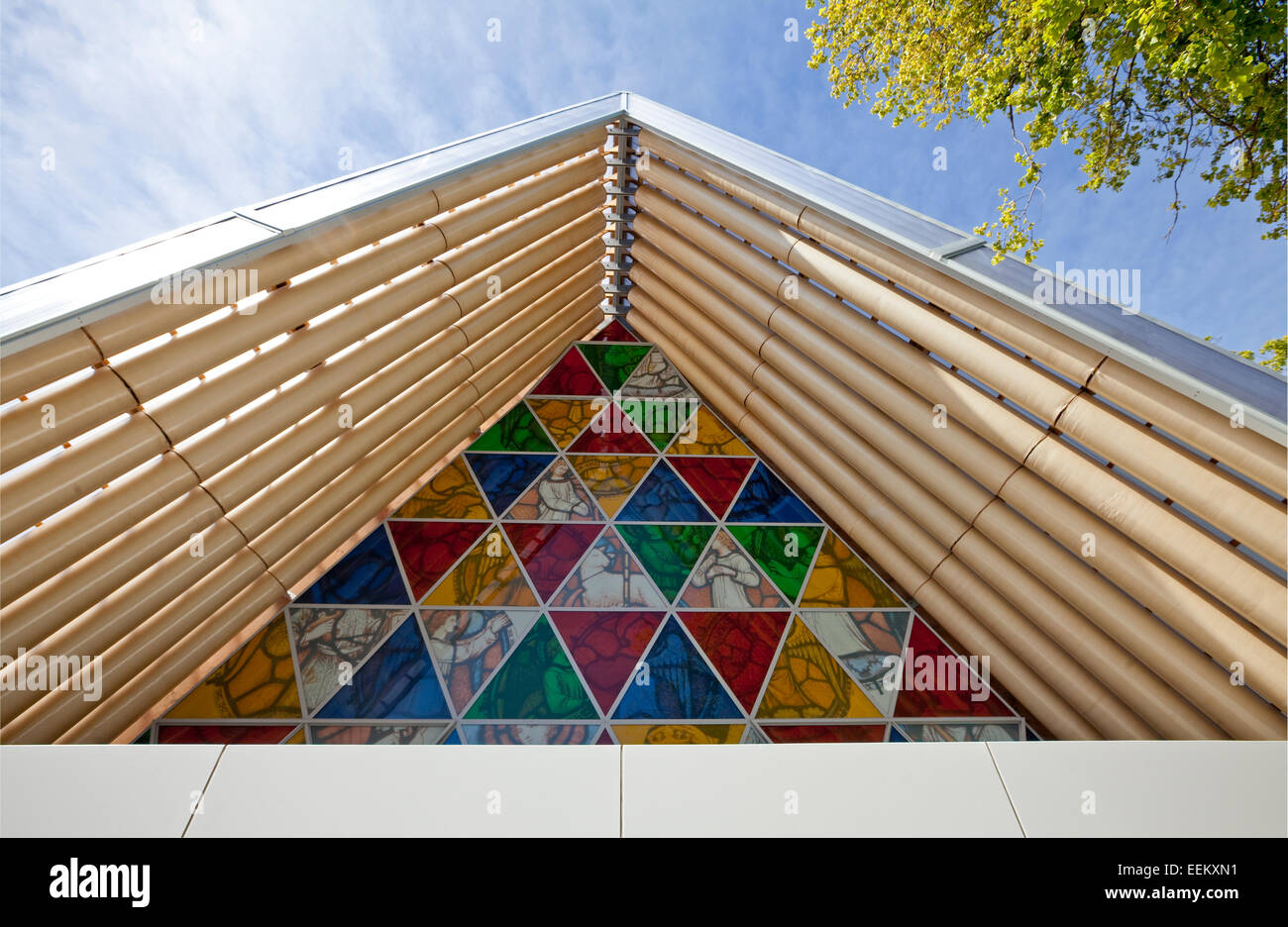 Christchurch Transitional (Cardboard) Cathedral, Christchurch, New Zealand Stock Photo