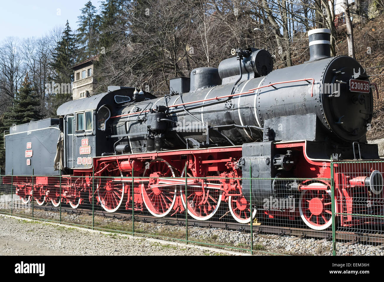 Vintage steam on display from industrial era Stock Photo Alamy