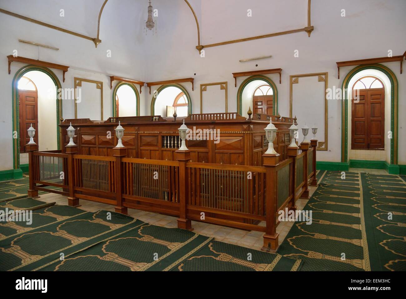 Grave of Mahdi Muhammad Ahmad, 1844-1885, leader of the Mahdi uprising and central figure in the history of Sudan, Omdurman Stock Photo