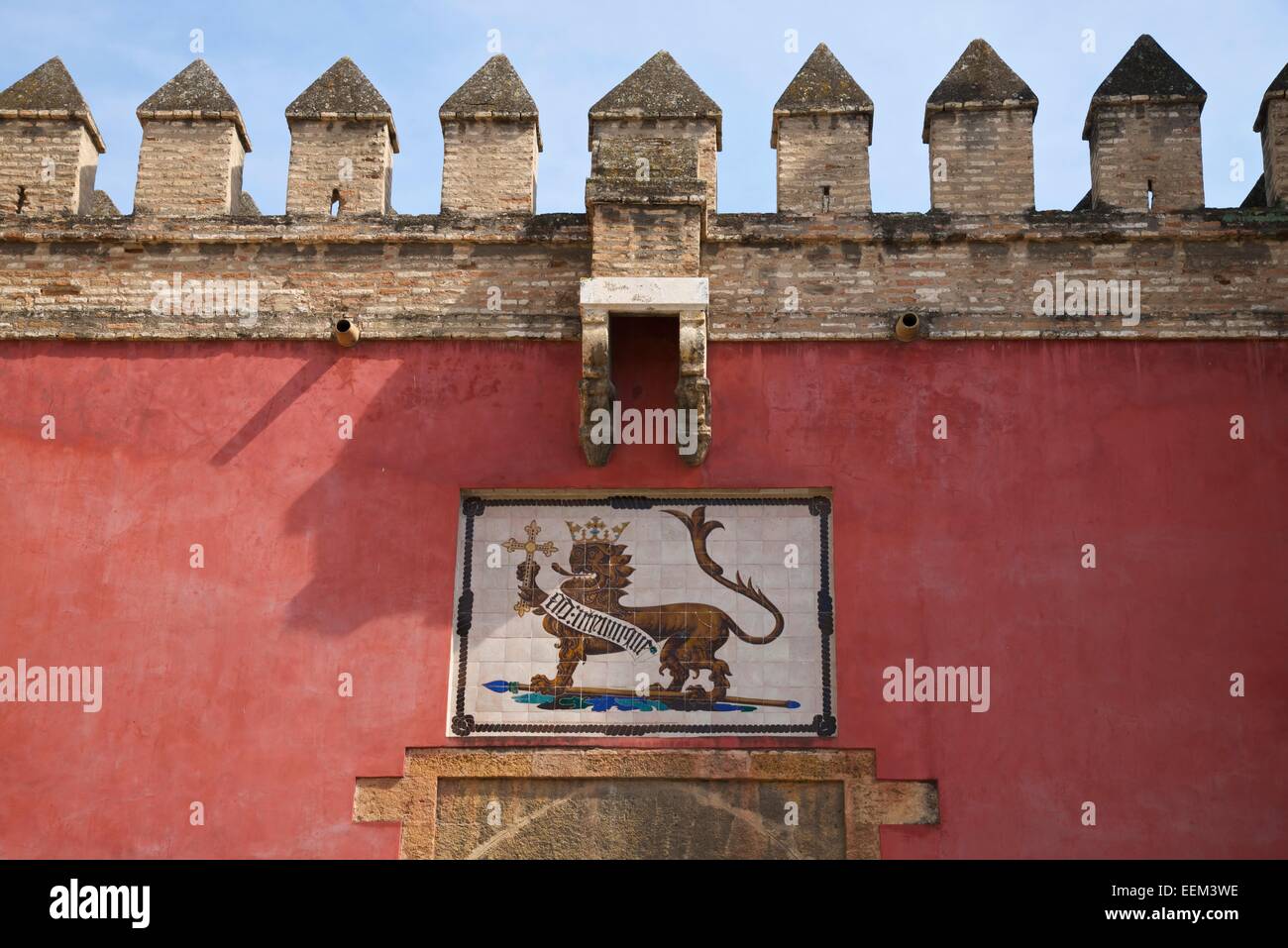 Alcázar of Seville, Barrio Santa Cruz, Seville, Andalucía, Spain Stock Photo